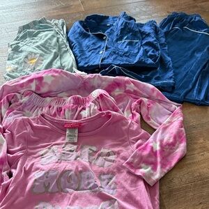 Cat & Jack Pink and Blue Kids Pajama Sets